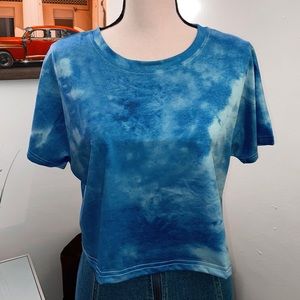 Blue tie dye